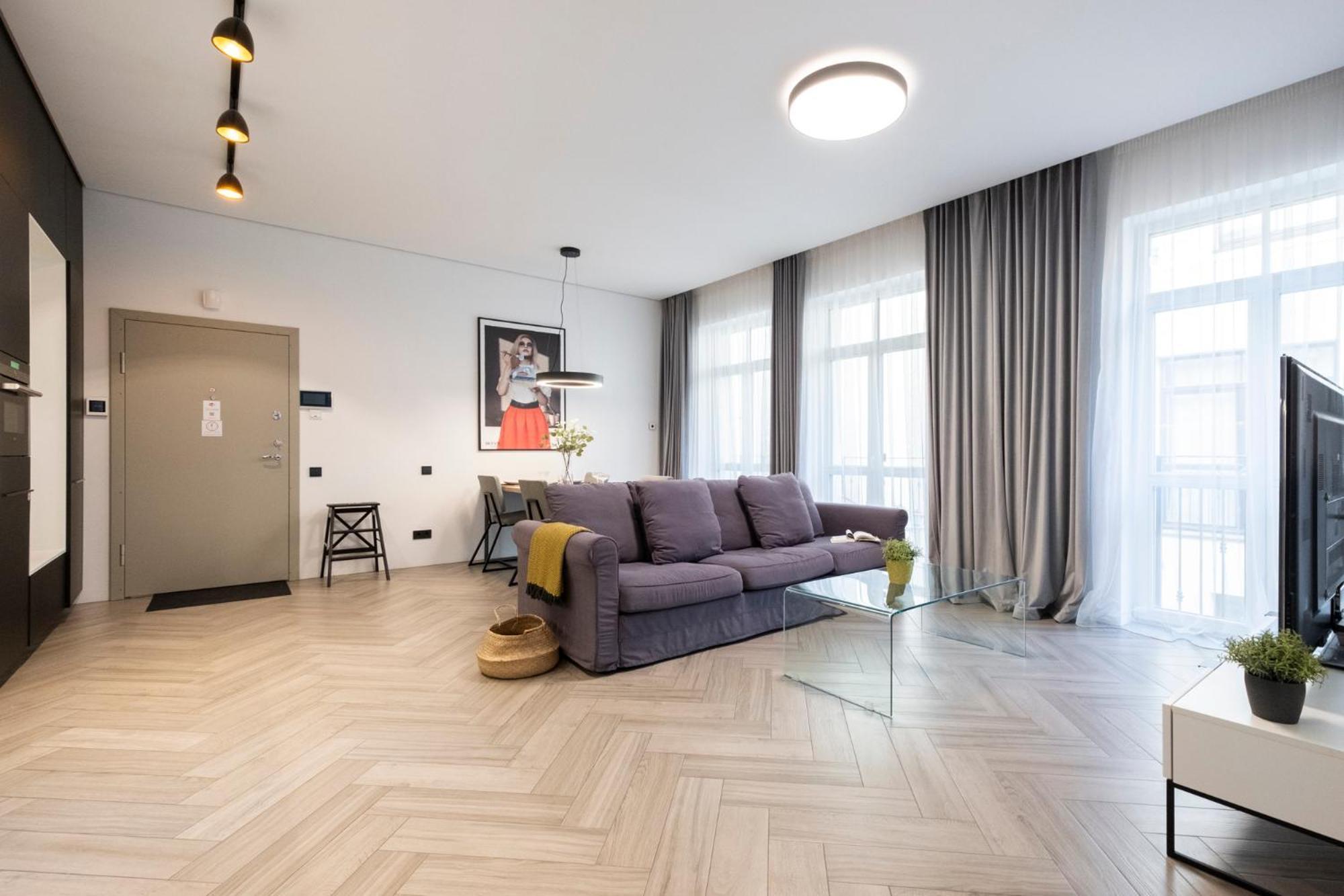 Cohost I Oldtown 60M2 Apt W-Garage Parking, Balcony & Self Check-In Аеропорт Вільнюс Екстер'єр фото
